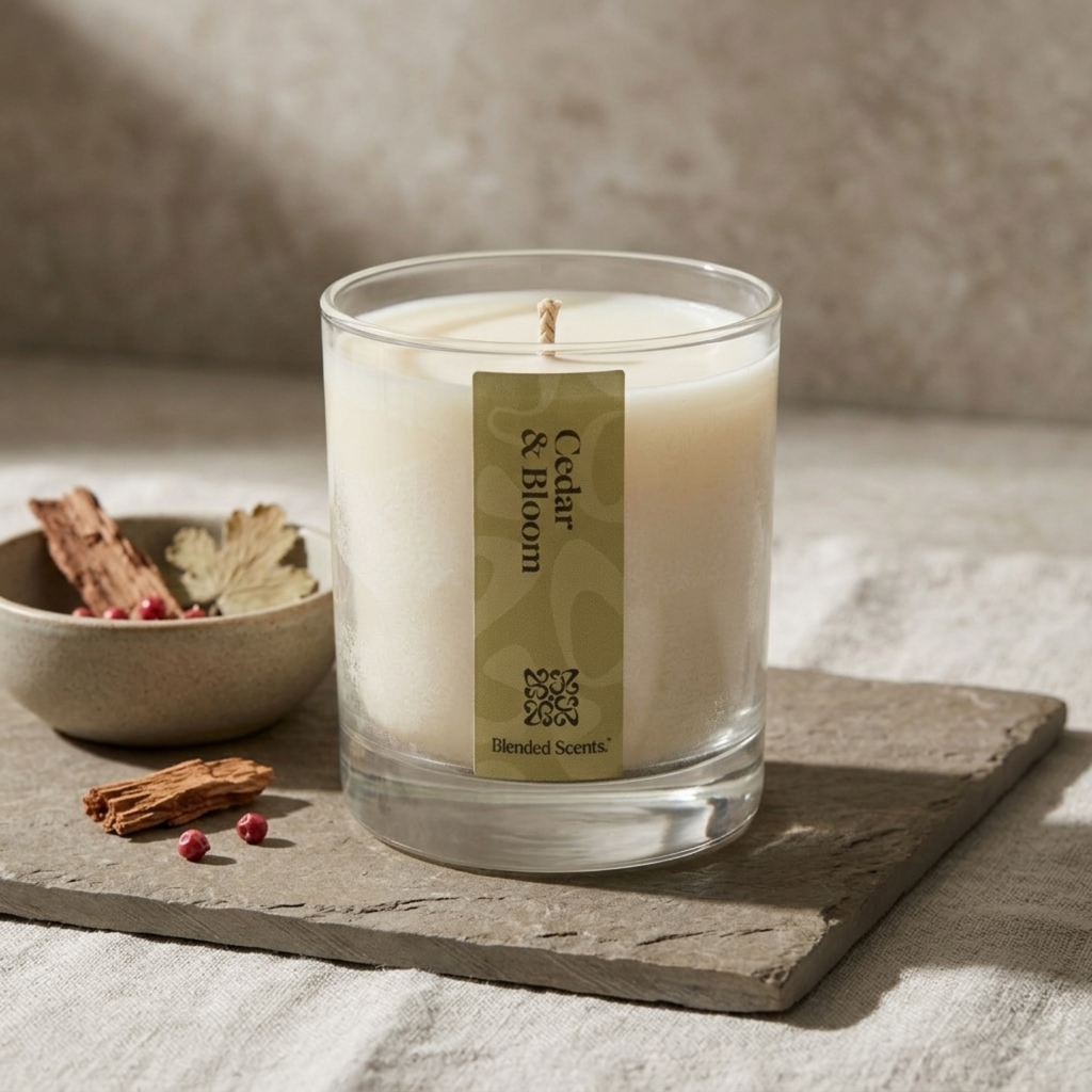 Cedar and Bloom Candle